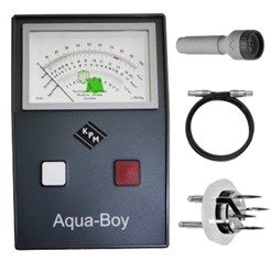 Máy đo độ ẩm da, da thuột, vải, chỉ sợi, giấy Model Aquaboy LMIII Hãng KPM- Anh. Sx bởi AquaBoy- EU