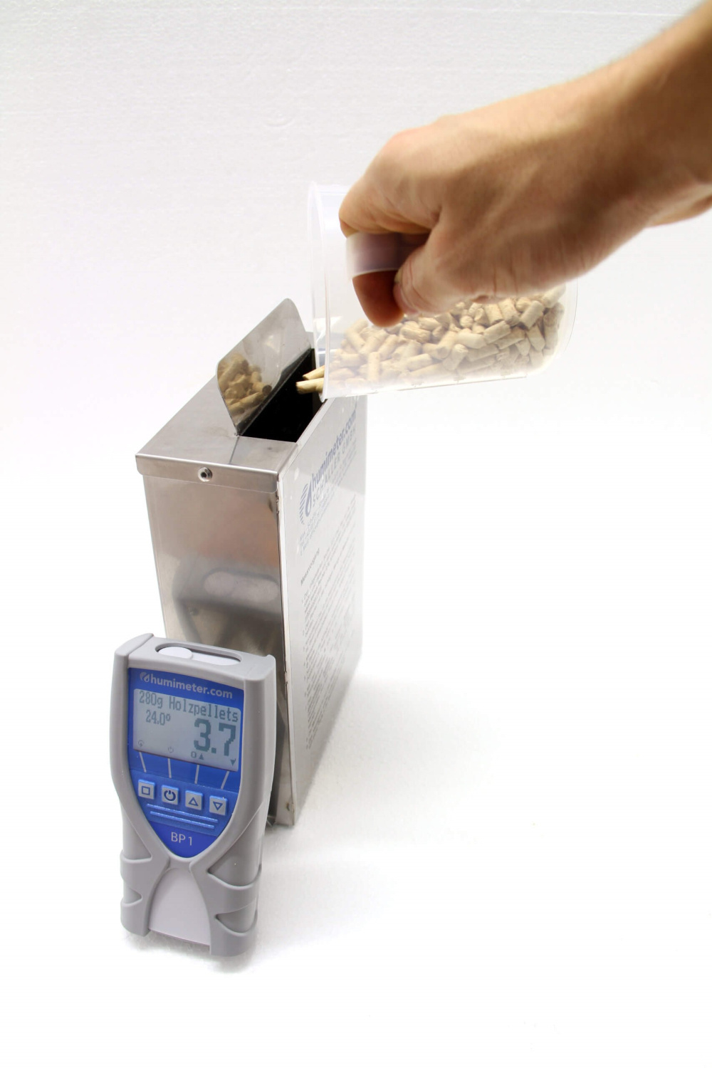 Máy đo độ ẩm viên nén gỗ Model BP1, Art. no: 11496 Hãng Sx: Humimeter/ Schaller- Áo