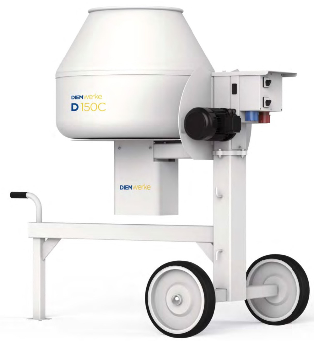 Máy trộn bê tông 150 lít/240 lít Model D150C, Type Allround, Code: 55371 Hãng DiemWerke- Áo