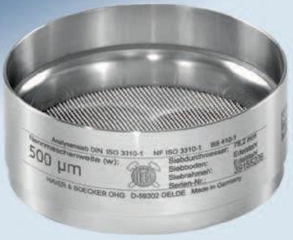 Sàng rây phân tích cỡ hạt đường kính D76.2mm = 3 inch Hãng Nexopart (Haver & Boecker)