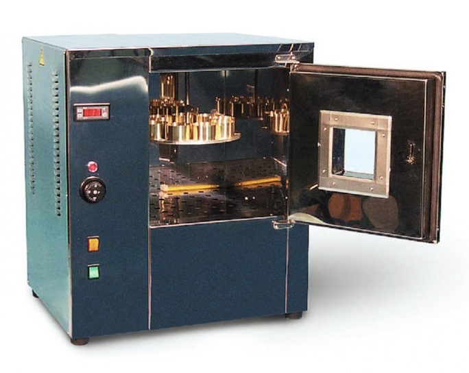 Tủ sấy xác định tổn thất nhựa đượng (TFOT) với khay quay Model B064 Hãng Matest- Italy