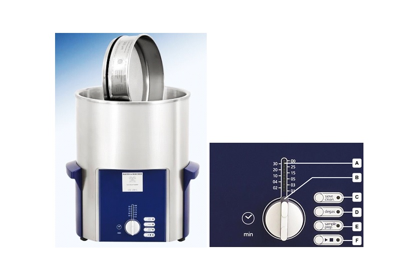 Thiết bị rửa sàng (Test Sieve Cleaner) Hãng Nexopart (Haver & Boecker) Model USC 200S, Code: 205323065
